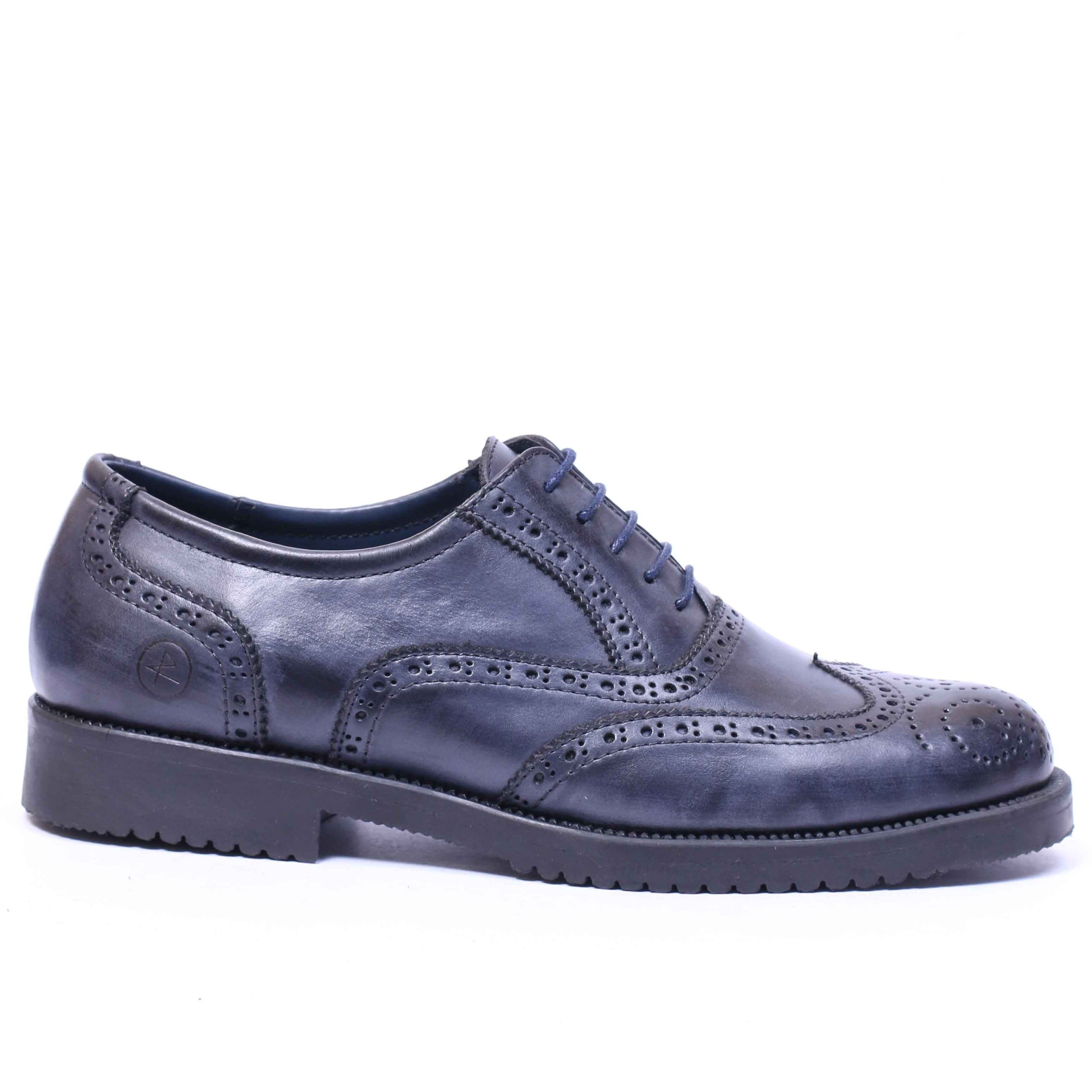 Chaussure en Cuir 5083-Bleu nuit
