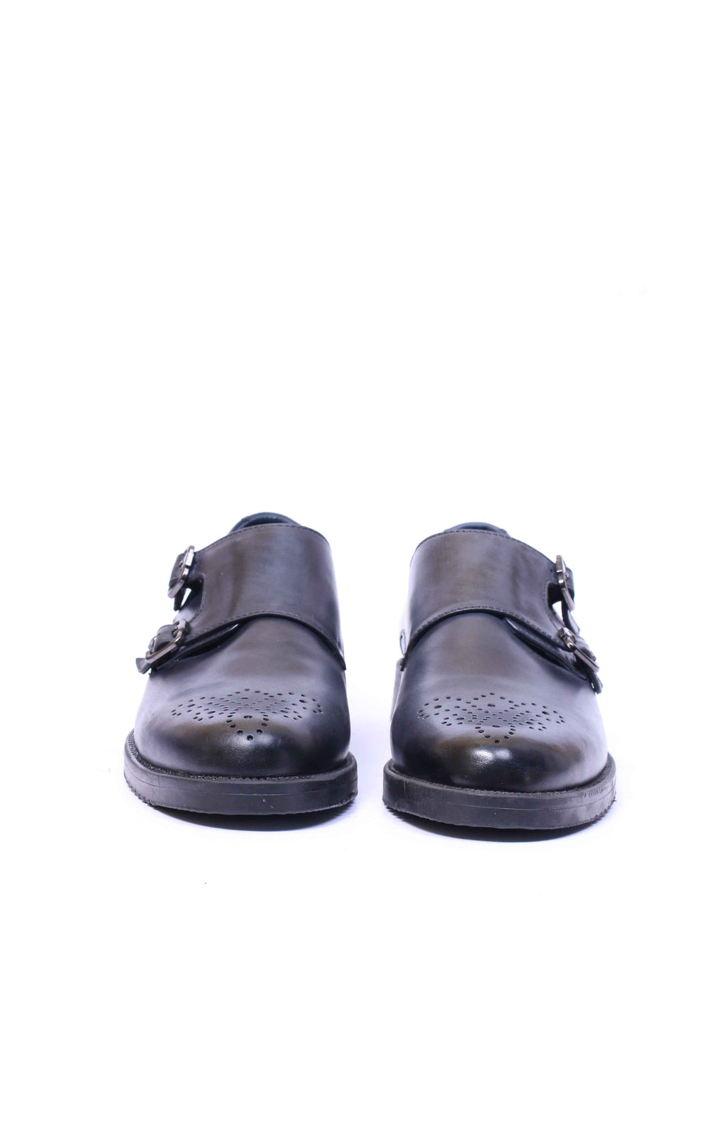 Chaussure en Cuir Bleu-155