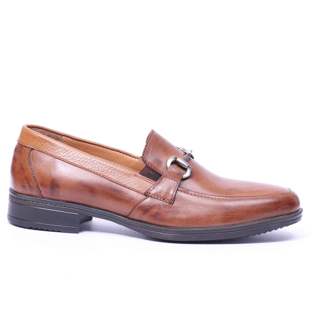 Chaussure en Cuir 371-Tabac