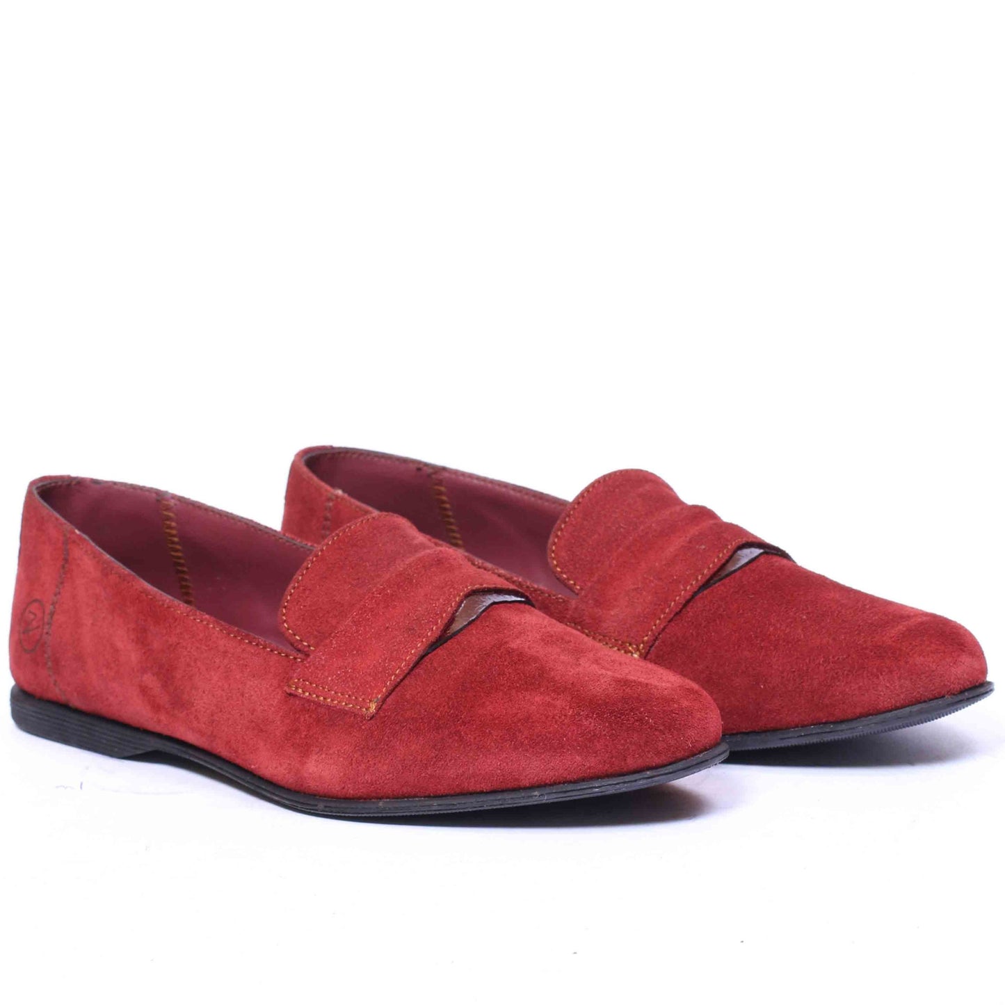 Ballerines en Daim Grenat - 122