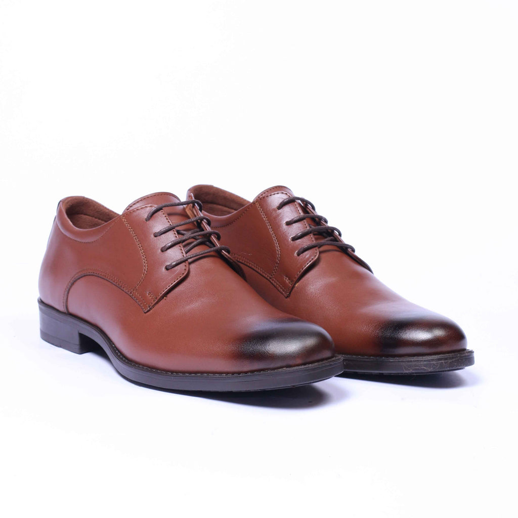 Chaussure en Cuir Tabac-067