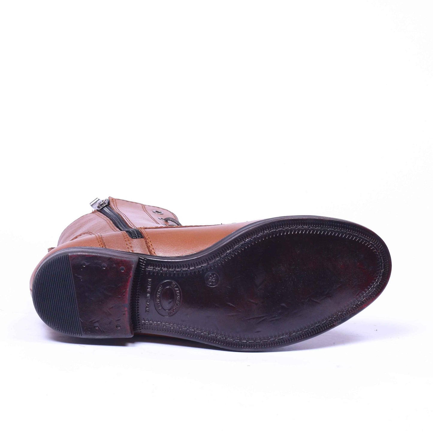 Bottine en cuir Tabac-207