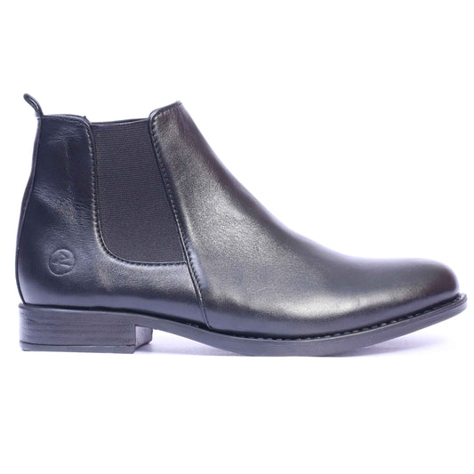 Chelsea boots en Cuir Noir -6040F