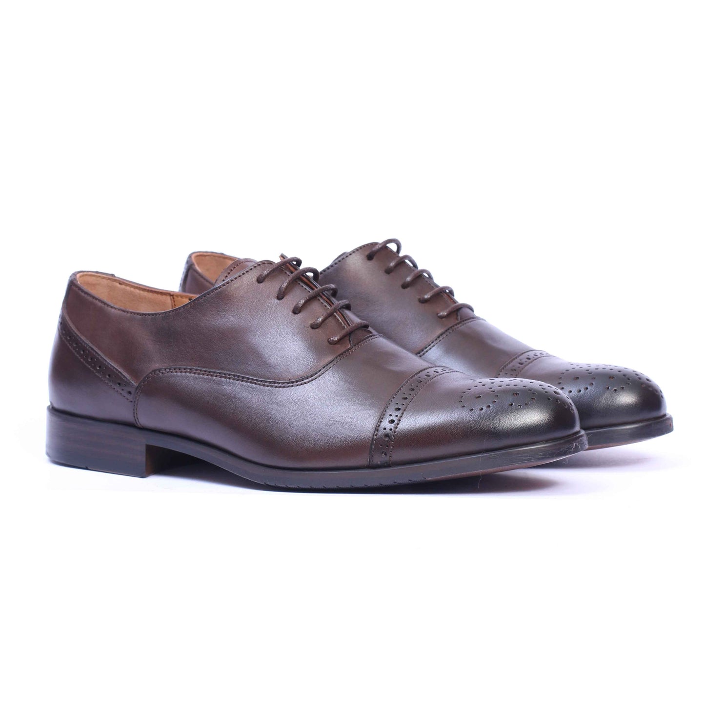 Chaussure en Cuir Marron-705