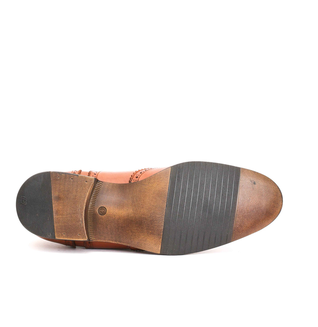 Chaussure en Cuir Tabac-706