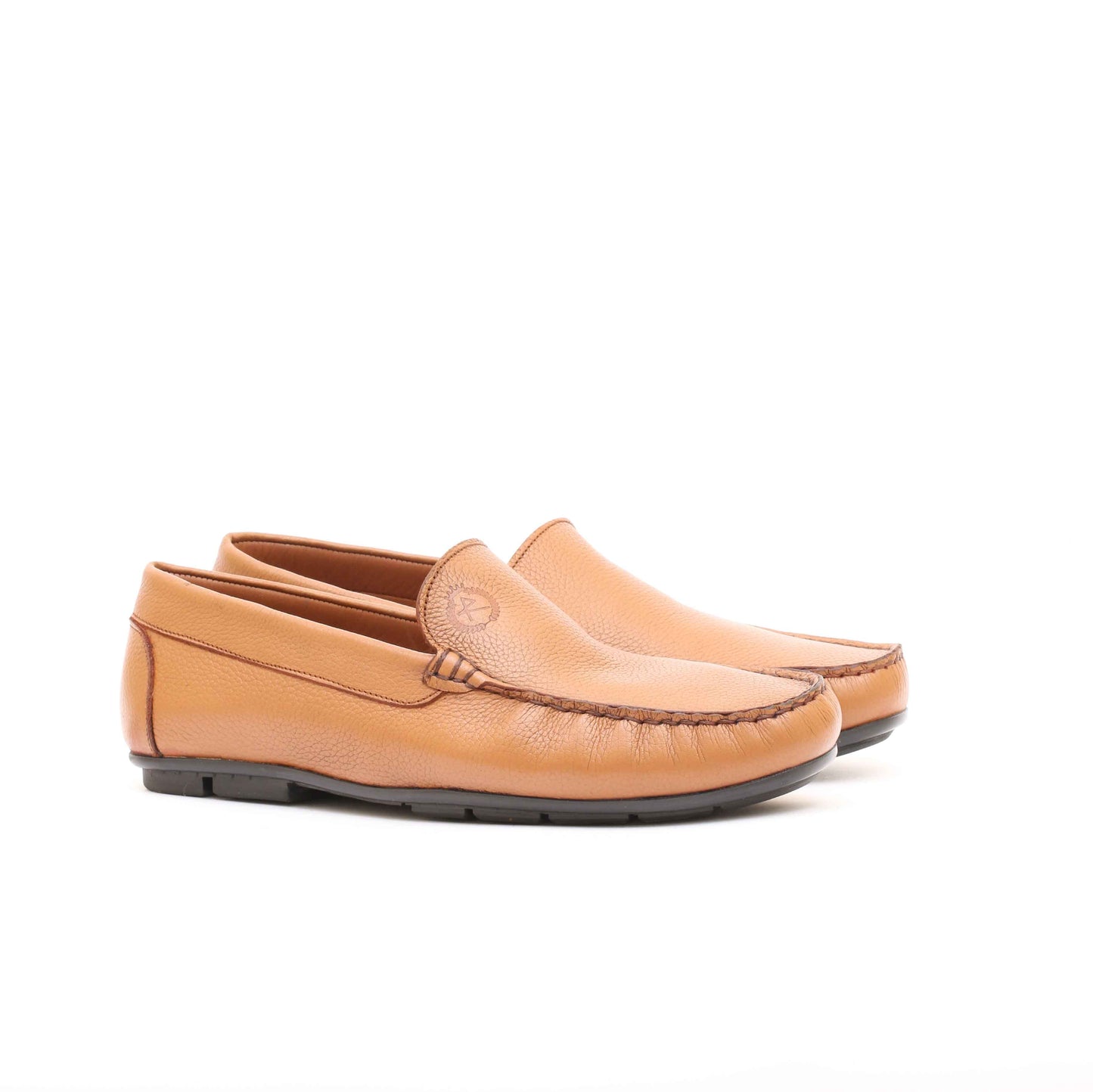 Mocassin en Cuir Tabac 092