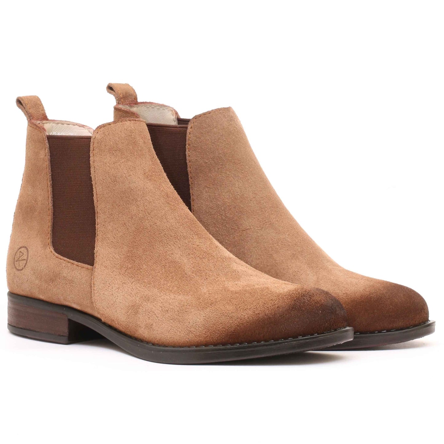 Chelsea boots en Daim Beige-6040F