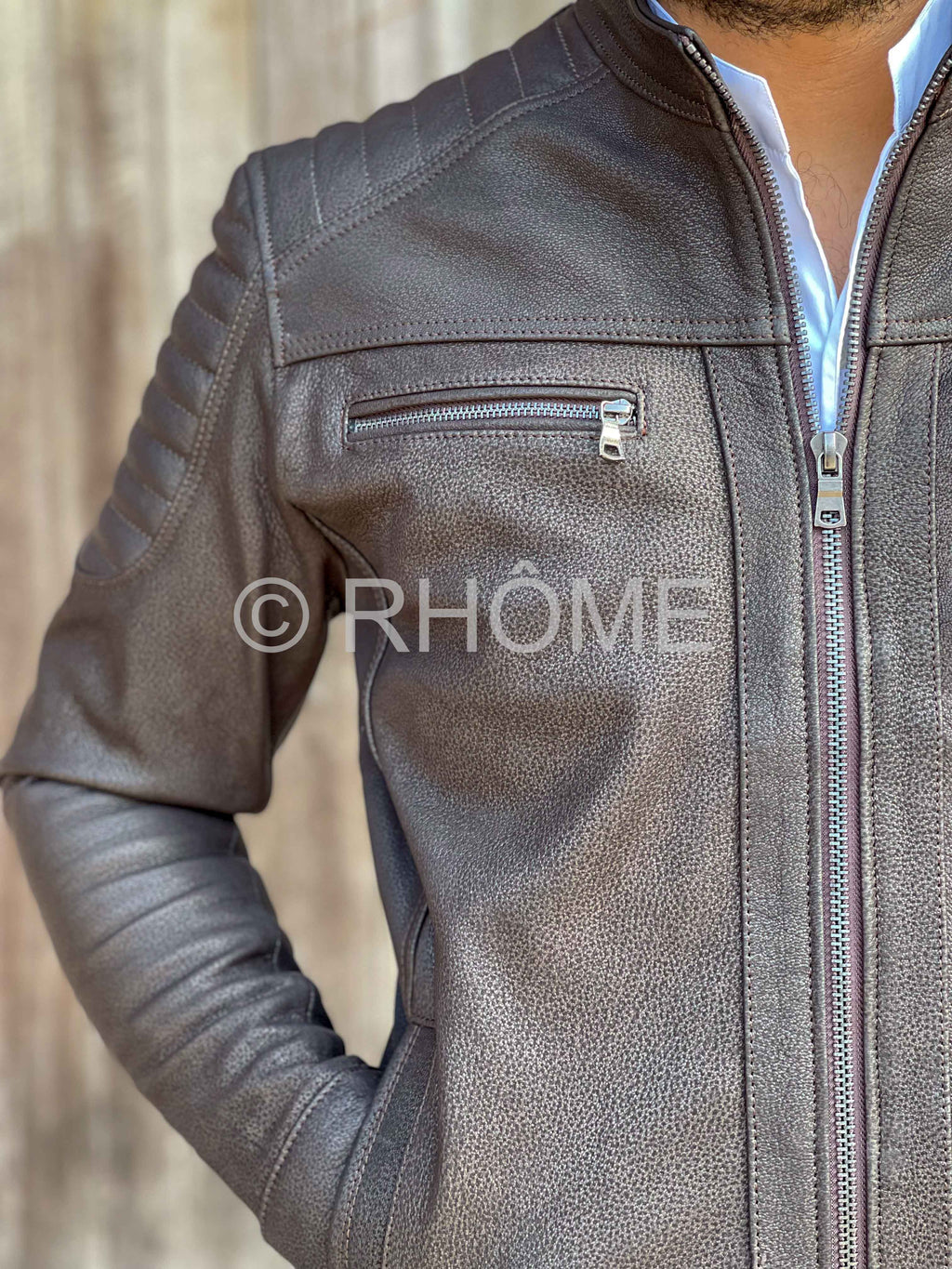Blouson en cuir de chèvre 12700