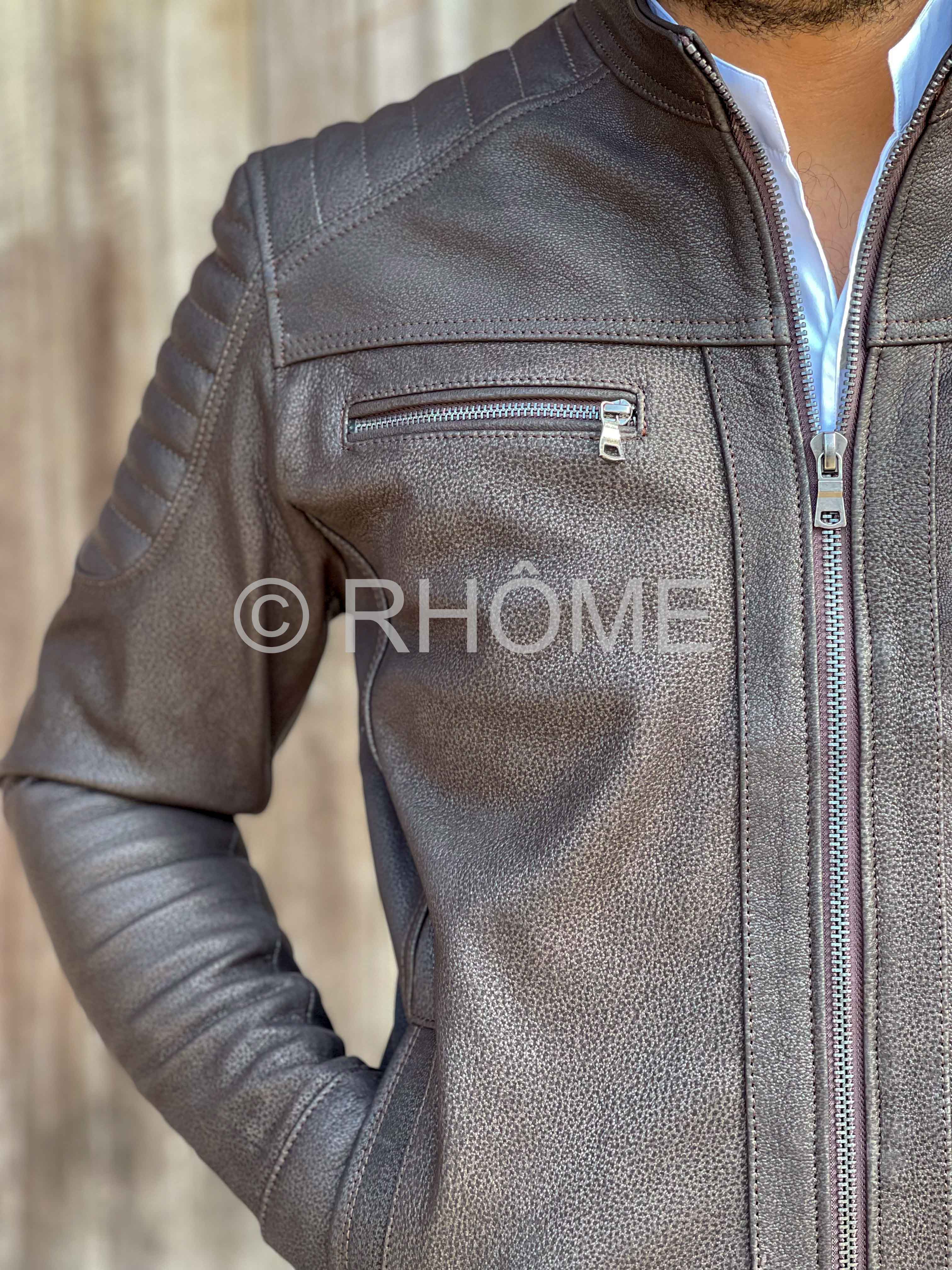 Blouson en cuir de chèvre 12700