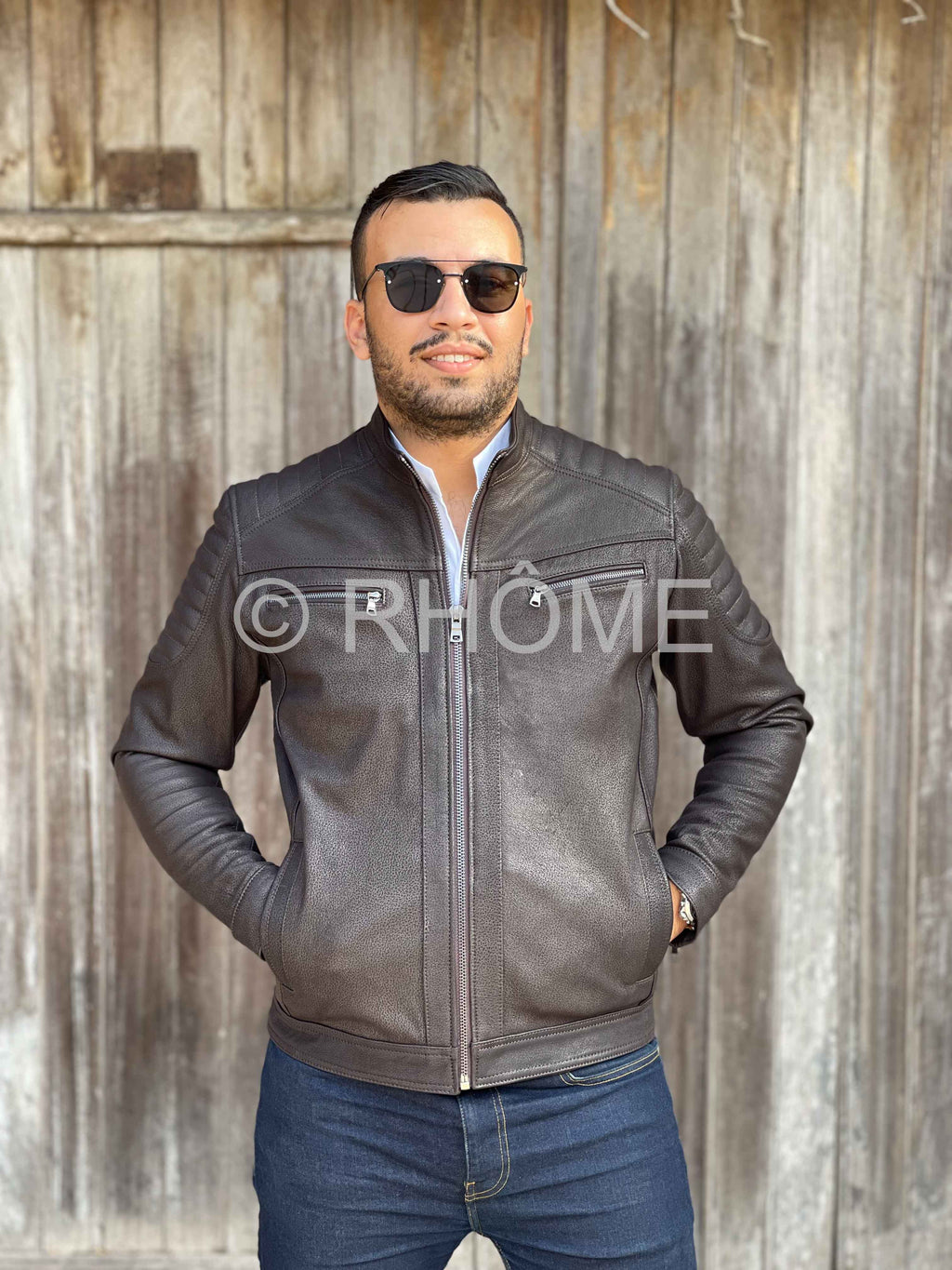 Blouson en cuir de chèvre 12700