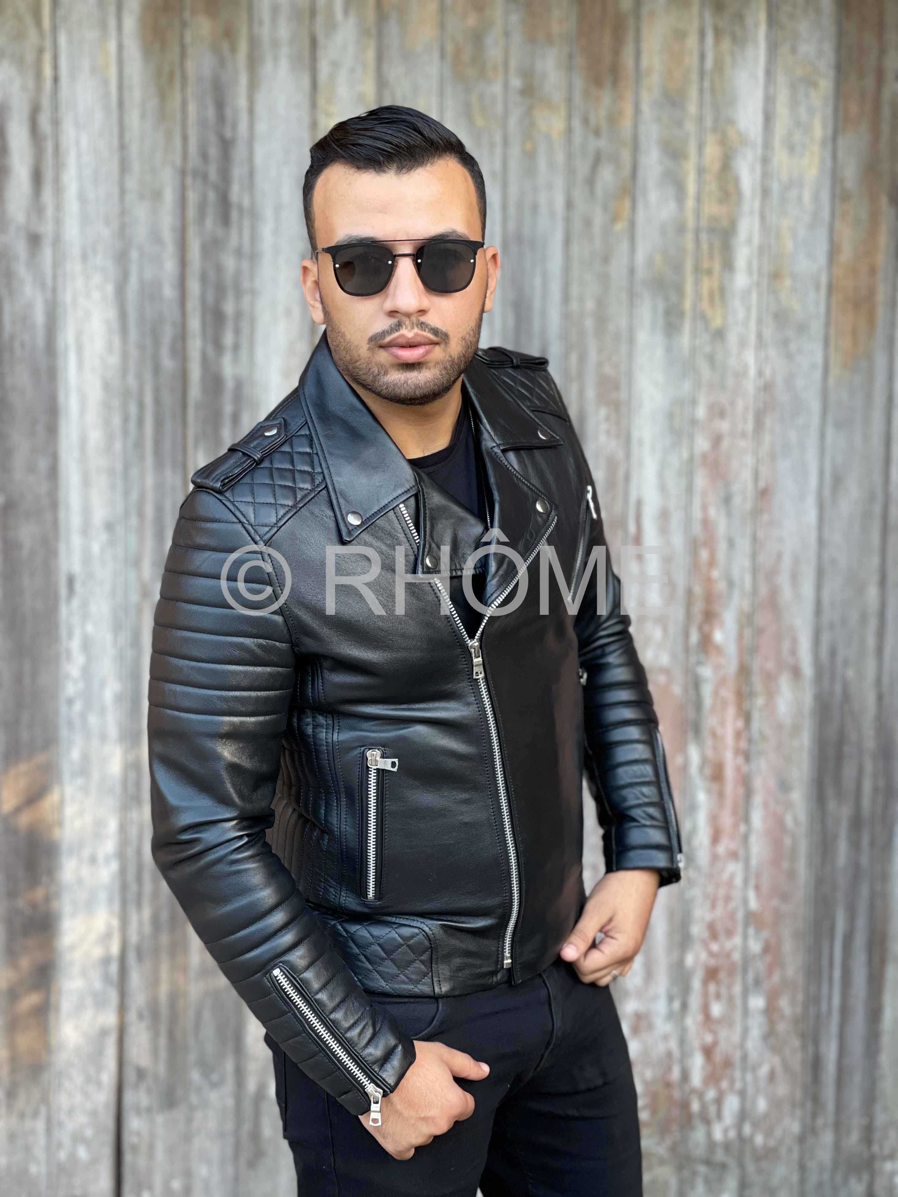 Perfecto en cuir noir 1297