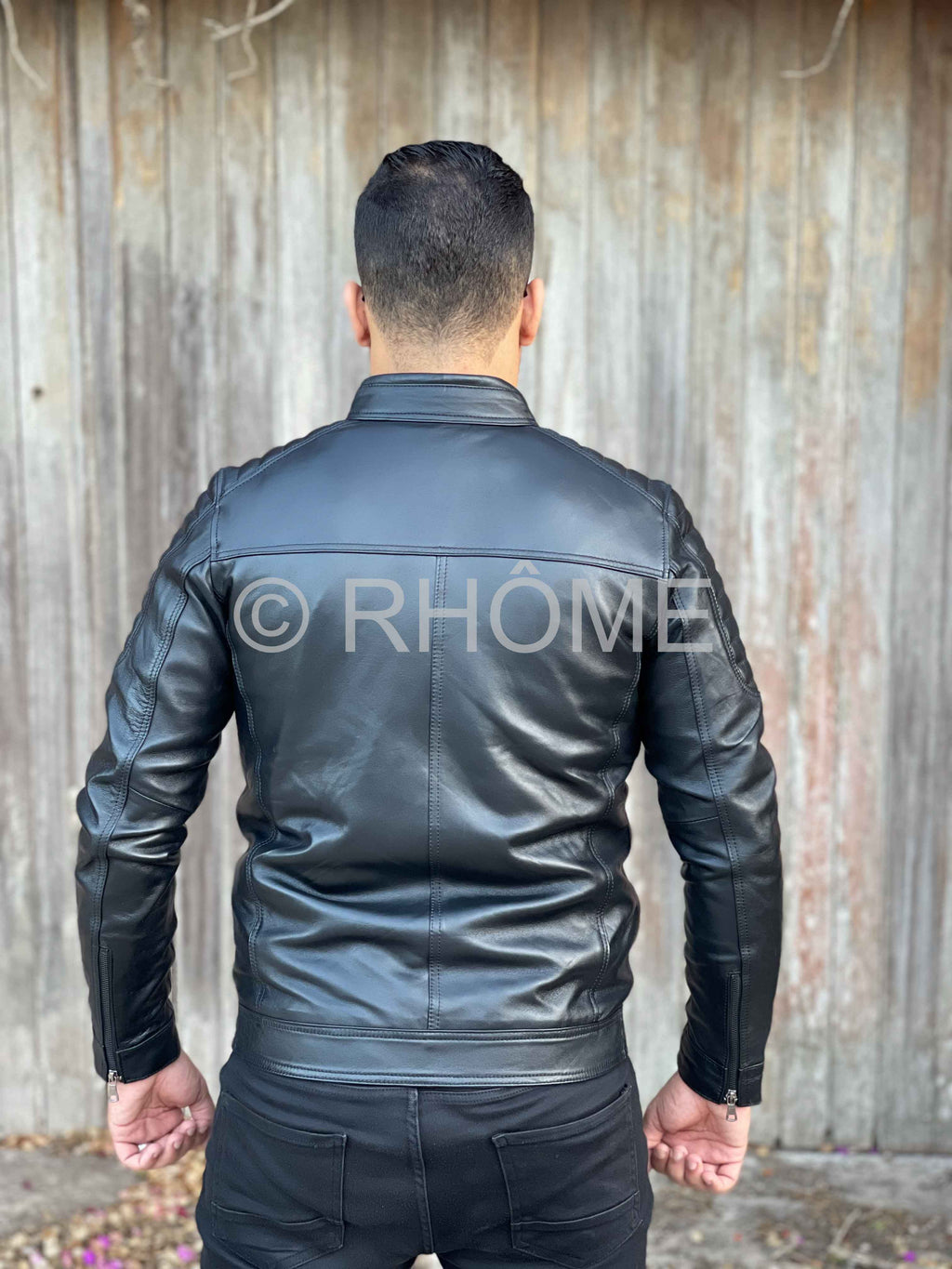 Blouson en cuir Noir 12700