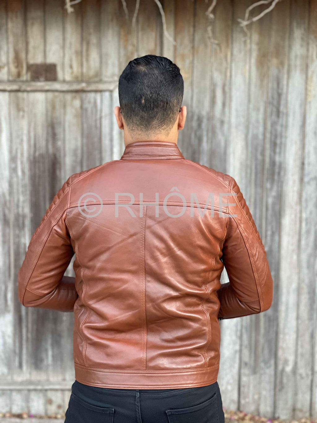 Blouson en cuir Tabac 12700