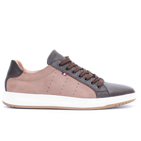 BASKET CUIR MARRON 528