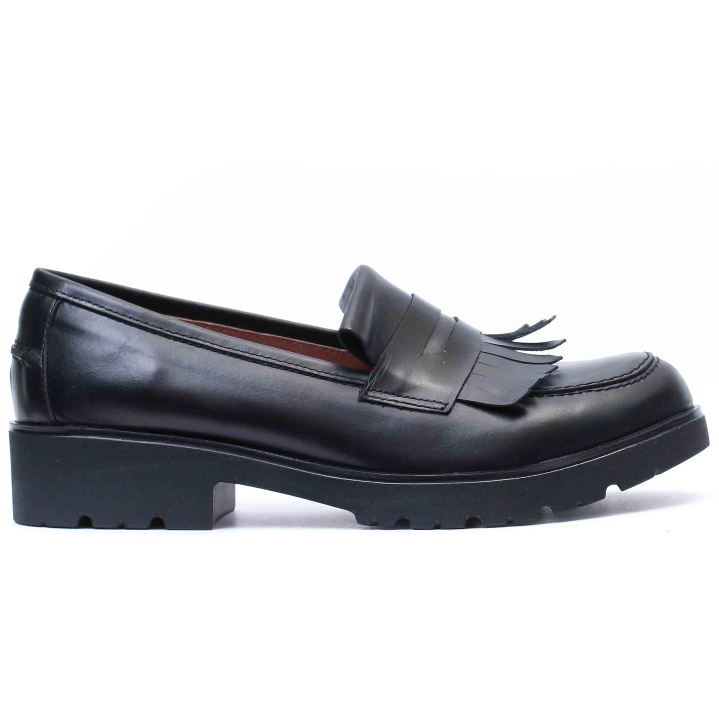 COLLEGE EN CUIR NOIR 6043
