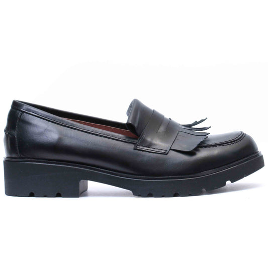 COLLEGE EN CUIR NOIR 6043