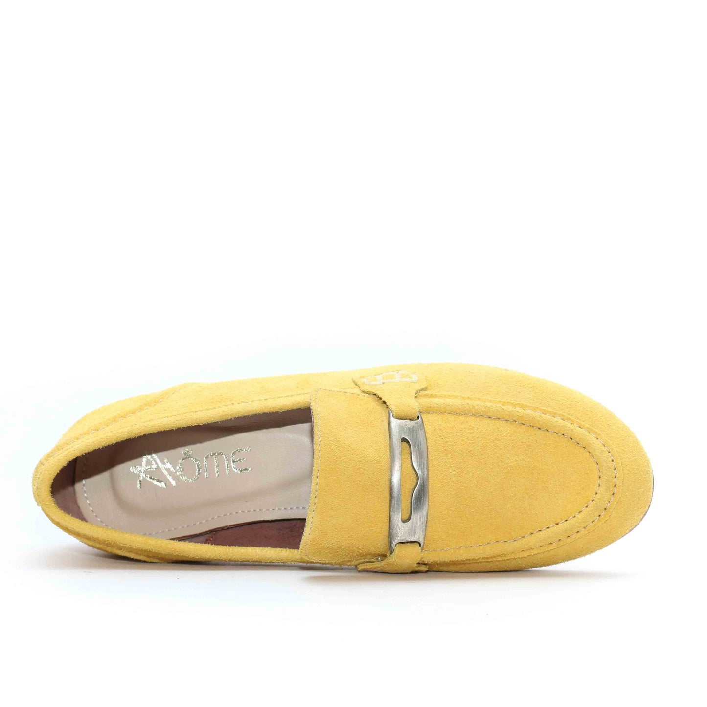MOCASSINS EN DAIM  JAUNE  114