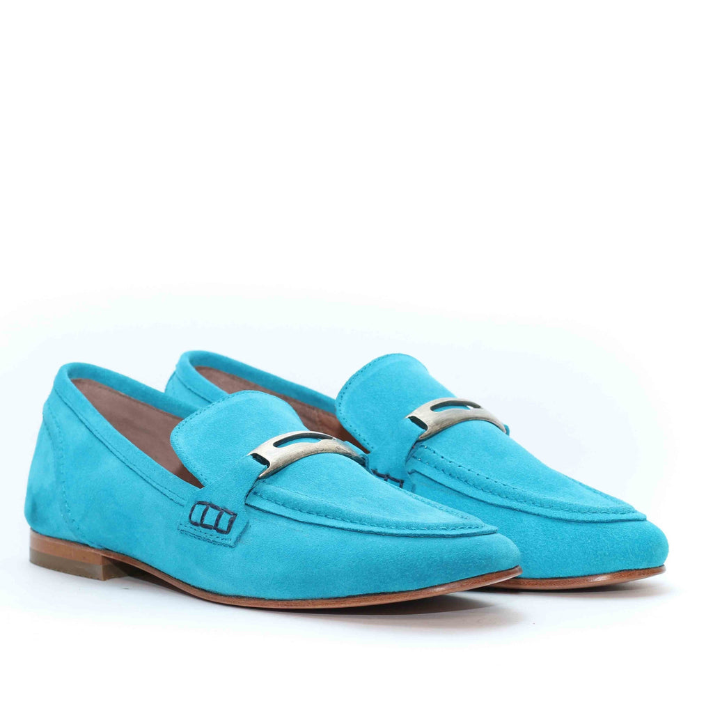 MOCASSINS EN DAIM CIEL 114
