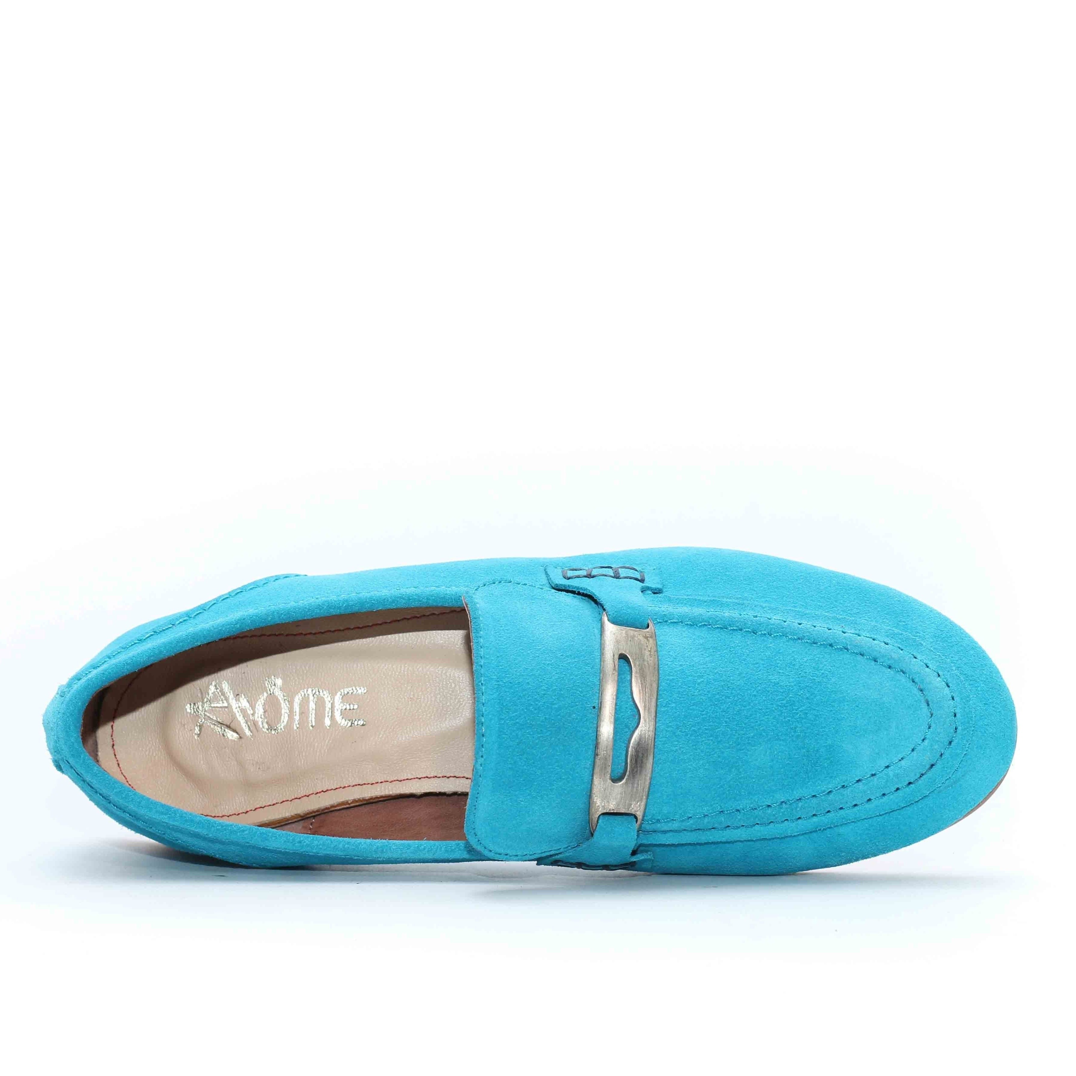 MOCASSINS EN DAIM CIEL 114