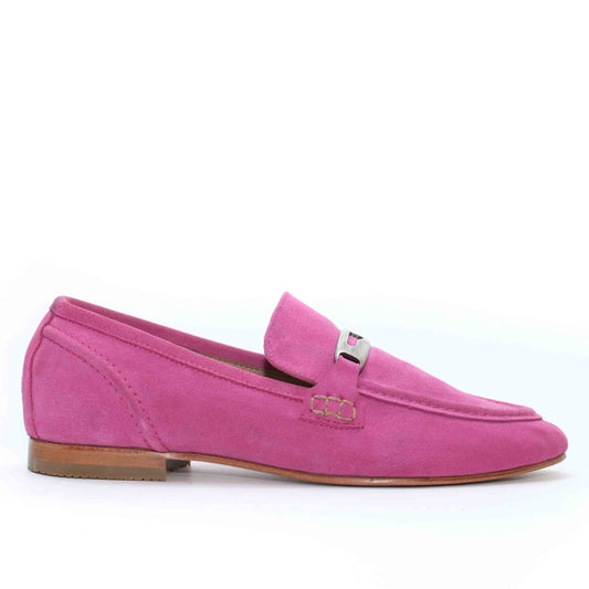 MOCASSINS EN DAIM ROSE 114