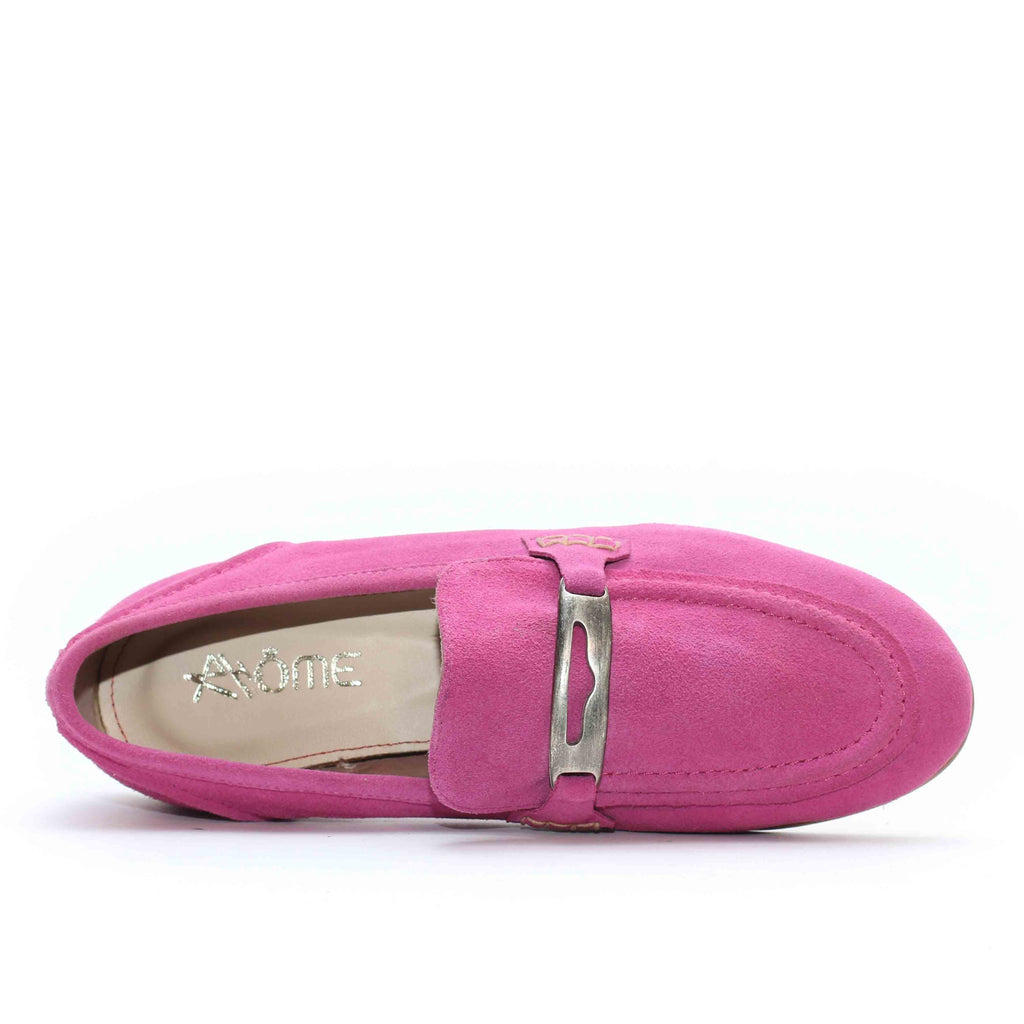 MOCASSINS EN DAIM ROSE 114