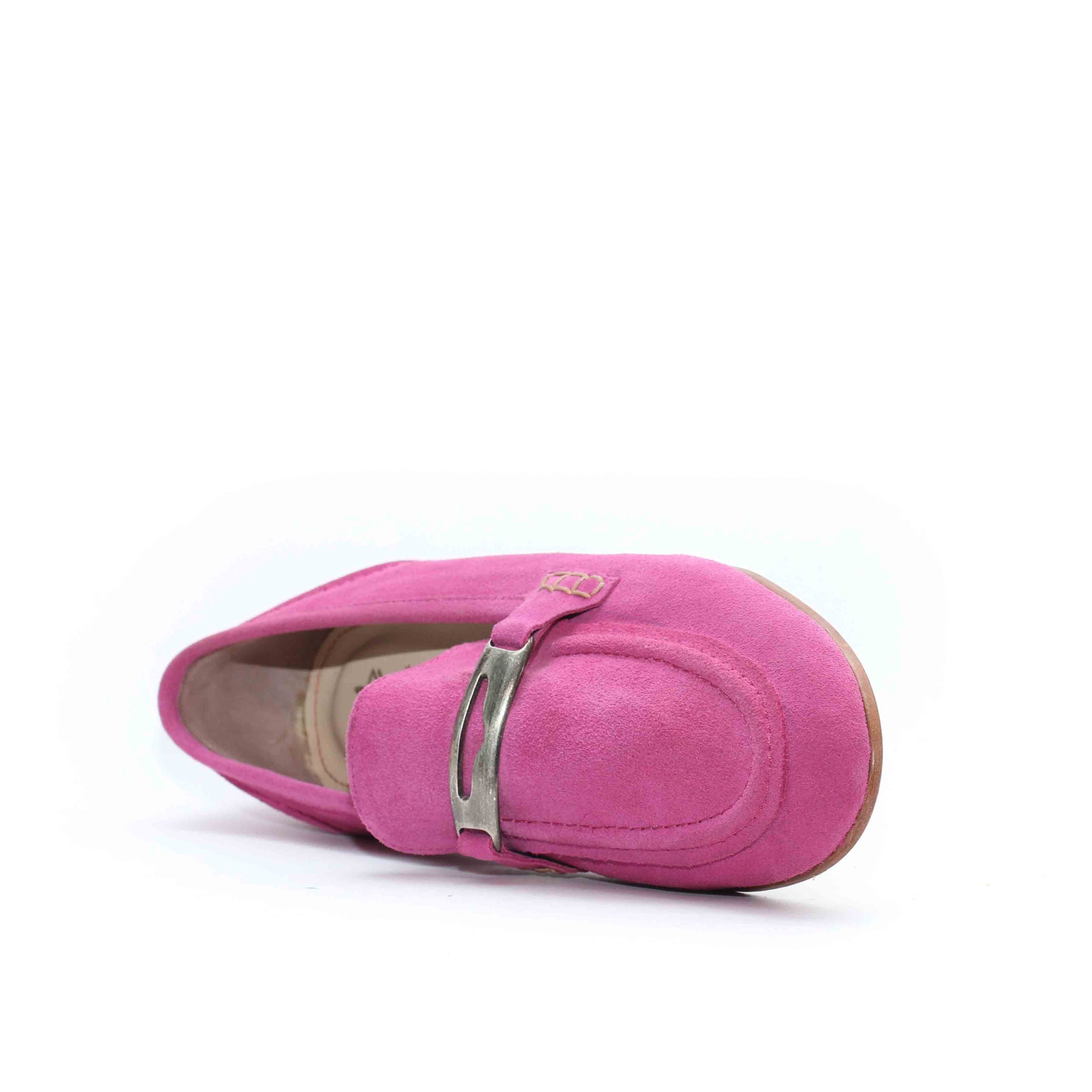 MOCASSINS EN DAIM ROSE 114