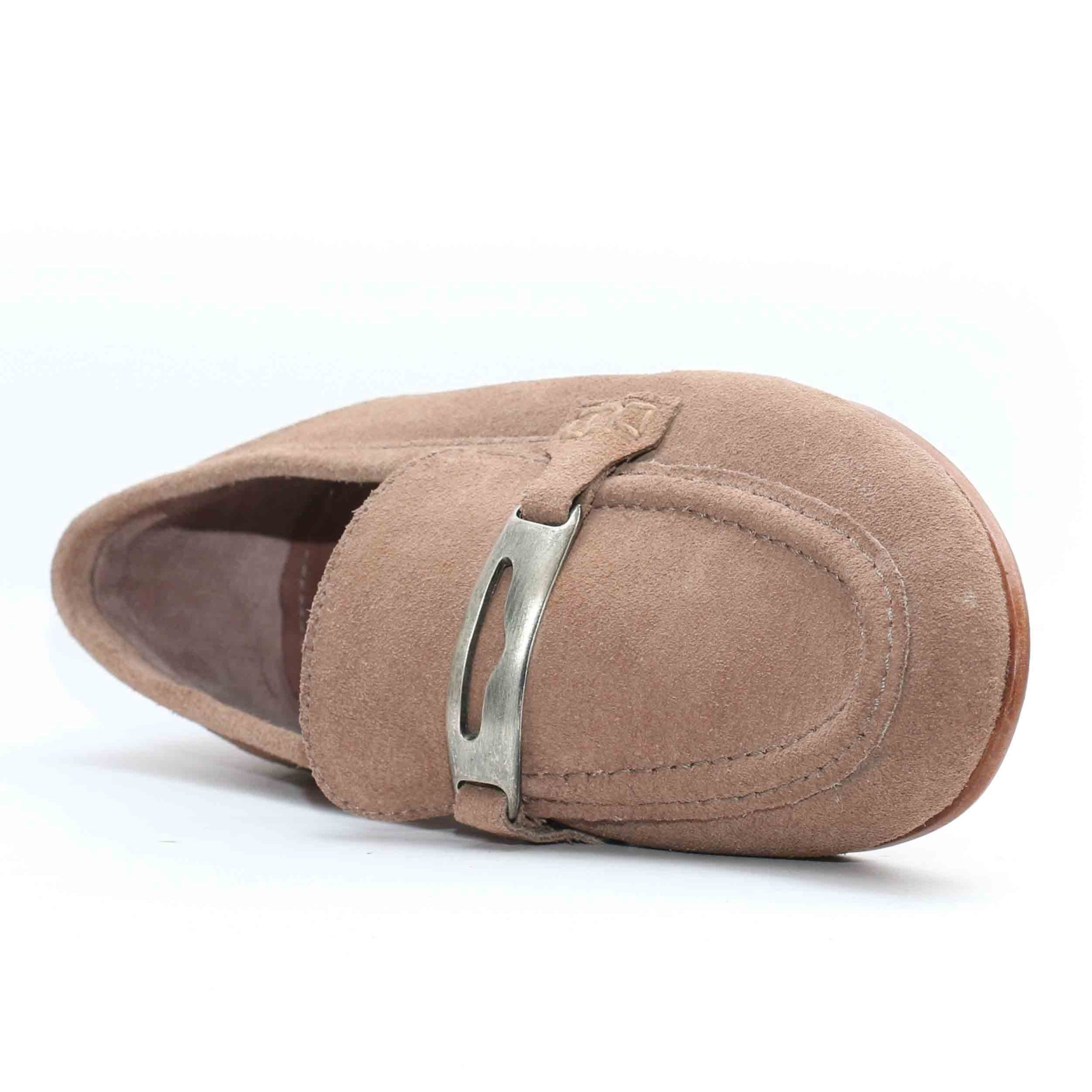 MOCASSINS EN DAIM BEIGE 114