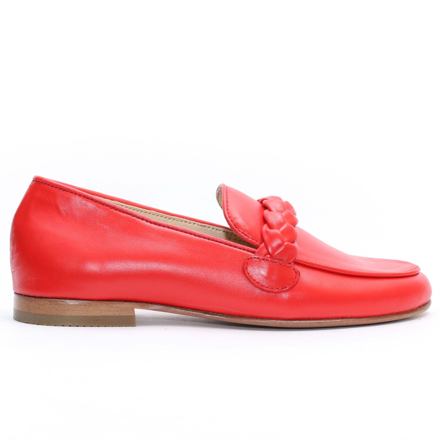 Ballerines en cuir Rouge 031