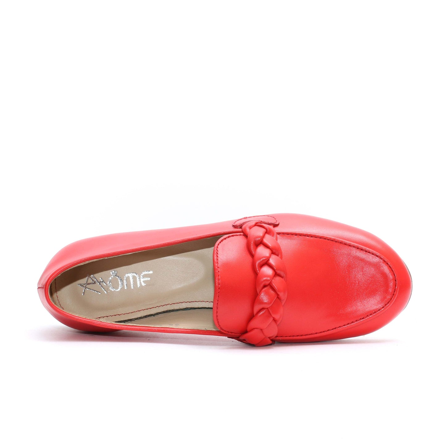Ballerines en cuir Rouge 031