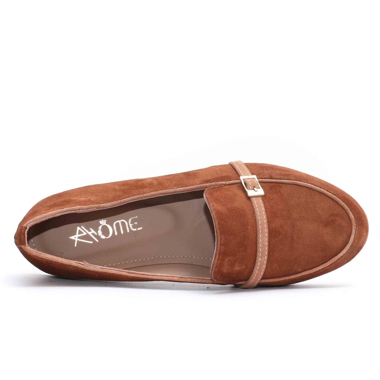 Ballerines en Daim Tabac-1073