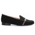 Ballerines en Daim Noir-1073