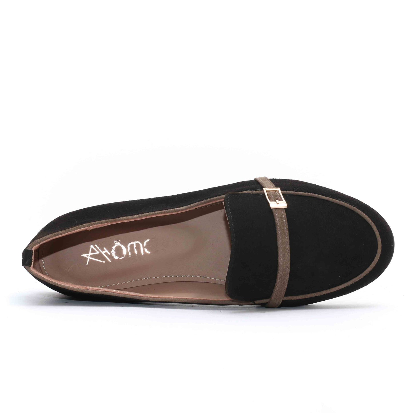 Ballerines en Daim Noir-1073