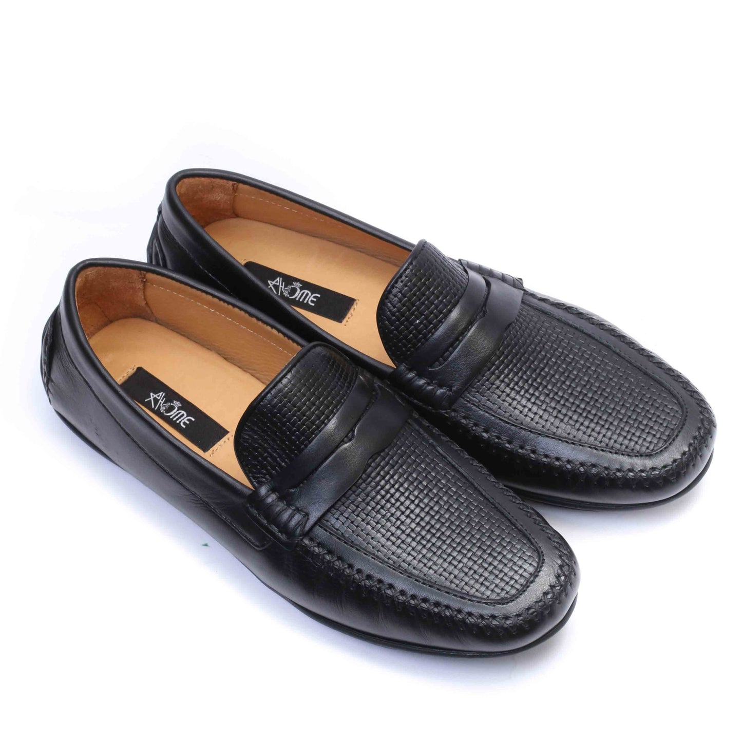 Mocassin en cuir Noir  202